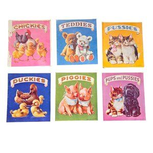 Animal Picture Books Lot Childrens Chickies Teddies Pussies Duckies Piggies Pups